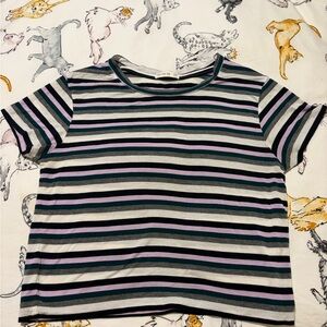 Cotton On Multicolor Striped Kids Tee